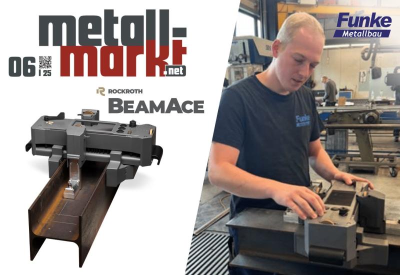 The 06/25 issue of Metall-markt.net highlights why BeamAce has become an indispensable tool for Funke Metallbau.